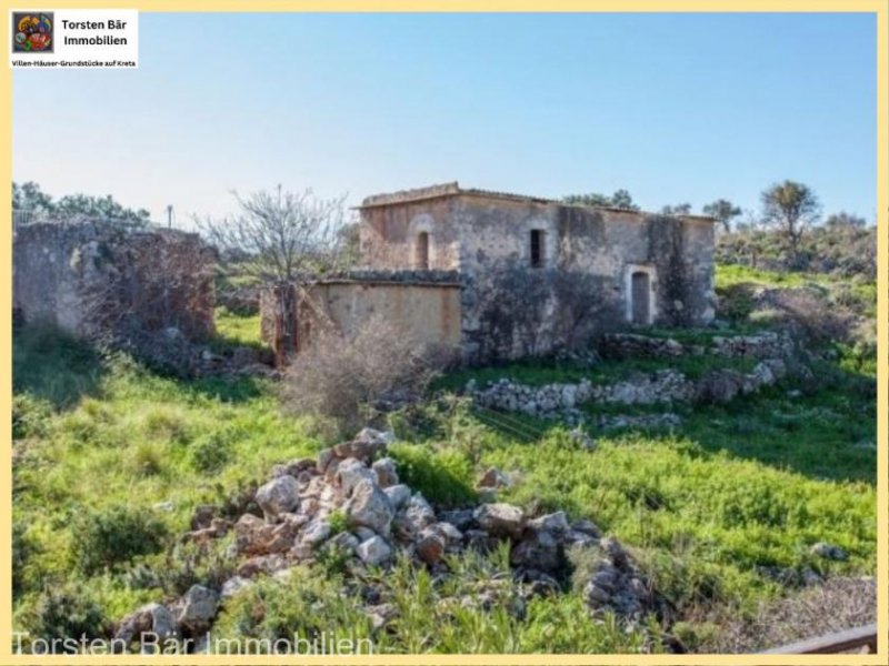 Drapanos Kreta, Drapanos - freistehendes Steinhaus Wfl.95,40m² 2 SZ 1 Bad und Garten Haus kaufen